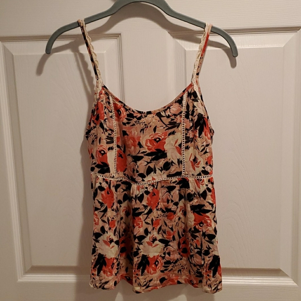 Flowy floral tank top